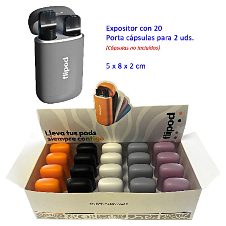 4T. Expositor con 20 «FLIPOD» portacápsulas  «Lost Mary»