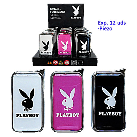 3T. Expositor 12 encendedores piezo «V-Fire Playboy»