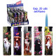 3T. Expositor con 25 encendedores jetflame «Prof» dogs