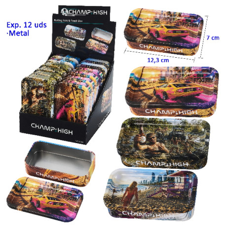 3T. Expositor con 12 bandejas para liar + caja «Champ-High»