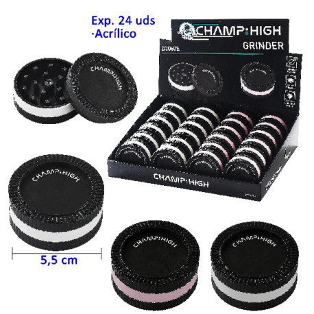 3T. Expositor con 24 grinders acrílicos «Champ-High» Cookie
