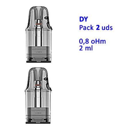4T. Pod 0,8 ohm Vibe Se 2 Top Fill 2ml  (Pack 3)