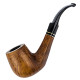 3T. Cachimba  madera de brezo marrón «JEAN CLAUDE»
