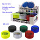3T. Expositor con 12 Sets de grinder acrílico 3 partes Ø9,1 cm. + pipa de metal+rejillas