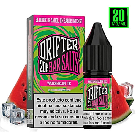 4T. 10ml 20 mg. Watermelon Ice Sales de nicotina «Drifter Bar Salts»