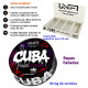 4T. Ice Berry CUBA BLACK Nicotine pouches 30 mg.