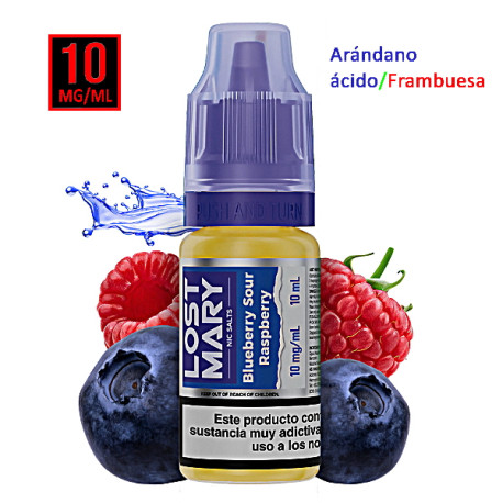 6T. 10 mg. Blueberry Sour Raspberry «MARYLIQ» Sales de nicotina 10 ml.
