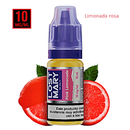 6T. 10 mg.Pink Lemonade «MARYLIQ» Sales de nicotina 10 ml.