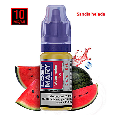 6T. 10 mg.Watermelon Ice «MARYLIQ» Sales de nicotina 10 ml.
