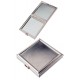 1T. Square metal pocket mirror