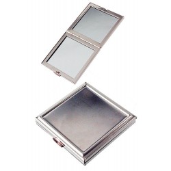 1T. Square metal pocket mirror