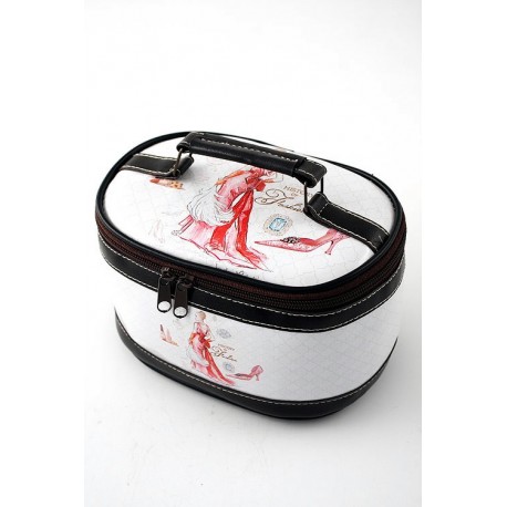 1T. Neceser «Chic» estampado rojo