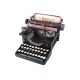 1T. Decorative tipewriter saving box in aged metal